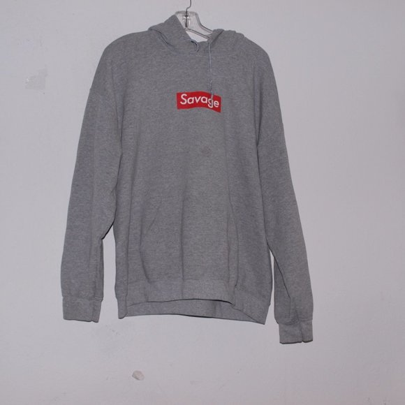 Bowery Supply Co. Gray Hooded Sweatshirt Size XL - Picture 2 of 2